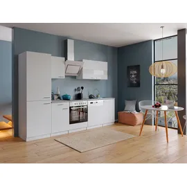Respekta Küchenzeile Malia 280 cm Weiß