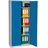 Gürkan Stahlschrank 100050 lichtgrau, enzianblau 80,0 x 38,0 x 180,0 cm, aufgebaut
