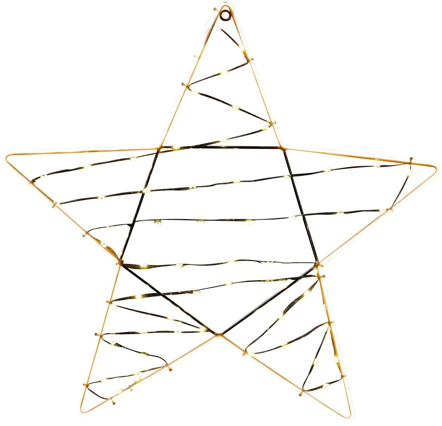X-Mas Art Collection Stern mit Timer - B/H/T ca. 47,00x47,00x1,00