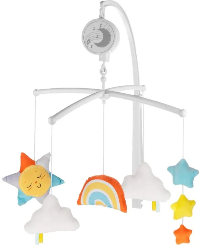 Zopa Music Mobile Rainbow Baby-Karussell für das Kinderbett 1 St.