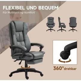 Vinsetto Kunstleder Dunkelgrau