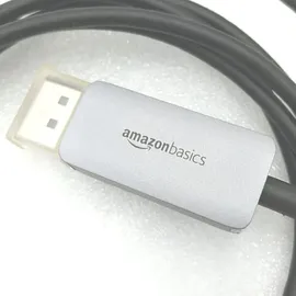 Amazon Basics USB-C-auf-DisplayPort-Kabel, Aluminium, 1.8 m, Grau