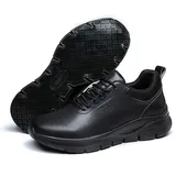 XYHAOAI Kochschuhe Küche Arbeitsschuhe Koch Schuhe rutschfeste Wasserfeste Herren und Damen Berufsschuh,Schwarz,43 EU - 43 EU
