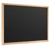 ALLboards Schwarze Kreidetafel 70x50cm mit ECO-Holzrahmen, abwischbare Tafel für Restaurant, Menüboard
