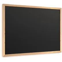 ALLboards Schwarze Kreidetafel 70x50cm mit ECO-Holzrahmen, abwischbare Tafel für Restaurant, Menüboard