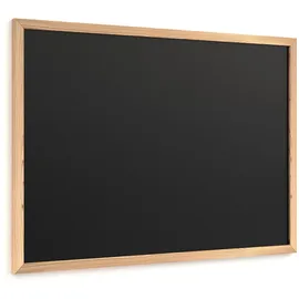 ALLboards Schwarze Kreidetafel 70x50cm mit ECO-Holzrahmen, abwischbare Tafel für Restaurant, Menüboard
