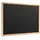 ALLboards Schwarze Kreidetafel 70x50cm mit ECO-Holzrahmen, abwischbare Tafel für Restaurant, Menüboard