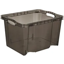 Keeeper  - Aufbewahrungsbox 35x27x21 cm, durchscheinend grau