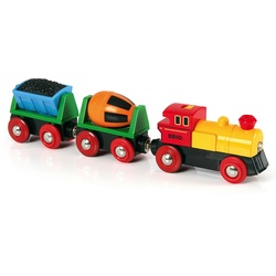 BRIO® Spielzeug-Eisenbahn BRIO® WORLD, Zug mit Batterielok, mit LichtMade in Europe, FSC® - schützt Wald - weltweit bunt