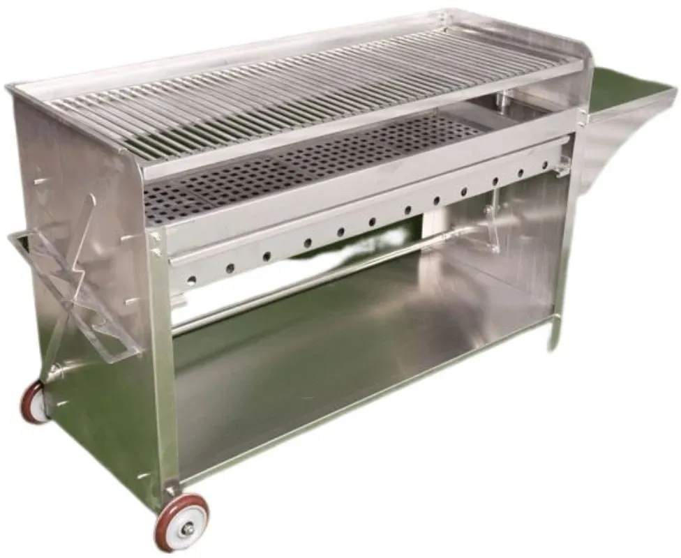 89cm Holzkohlegrill Edelstahlgrill gewerbliches Rostbratgerät