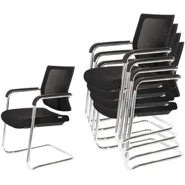 HJH Office Levia V Stoff Schwarz
