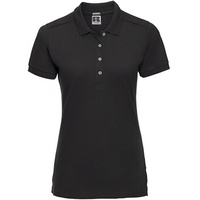 RUSSELL Ladies` Stretch Polo, Black, S