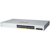 Cisco Business CBS220-24P-4G Smart Switch | 24 GE-Ports | PoE | 4x1G SFP | 3 Jahre eingeschränkte Hardwaregarantie (CBS220-24P-4G-EU)