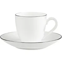 Villeroy & Boch Espressotasse mit Untertasse 0,06 l Weiß 2 St.