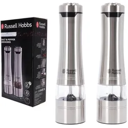 Russell Hobbs Salz und Pfeffer Mühle elektrisch 2er Set Edelstahl