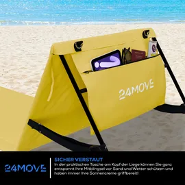 24move Strandmatte 2er Set Gelb