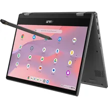 Asus Chromebook Flip CM1 Laptop | 14" Ful-HD 16:9 IPS Touch Display | MediaTek Kompanio 510 | 8 GB RAM | 128 GB eMMC | ARM G52 MC2 | ChromeOS | QWERTZ Tastatur | Gravity Grey