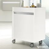 Duravit Ketho Rollcontainer Tür links, weiß matt