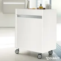 Duravit Ketho Rollcontainer Tür links, weiß matt