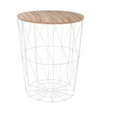 ATMOSPHERA CREATEUR D'INTERIEUR Kumi Weiß MDF 47 x 47 x 57 cm
