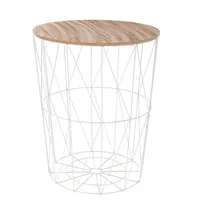 ATMOSPHERA CREATEUR D'INTERIEUR Kumi Weiß MDF 47 x 47 x 57 cm