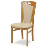 Home Affaire Esszimmerstuhl FERDI Made in Italy, Massivholz (Set, 2 St), Bezug Feinstruktur (wasser- und fleckabweisend) oder Struktur beige