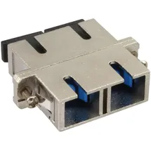 InLine LWL Metall-Kupplung, Duplex SC/SC, singlemode, Keramik-Hülse, zum Einbau