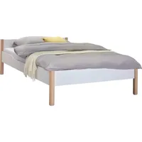 Paidi Bett, Weiß, Birke, Holz, Birke, massiv, 140x200 cm,
