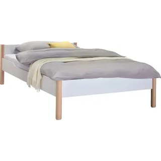 Paidi Bett, Weiß, Birke, Holz, Birke, massiv, 140x200 cm, Schlafzimmer, Betten, Einzelbetten