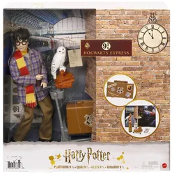 Mattel GXW31 - Harry Potter - Spielfigur mit Zubehör, Gleis 9 3/4