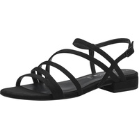 TAMARIS Damen Sandalen Textil Vegan Blockabsatz Sommer; BLACK/schwarz; 38 - 38 EU