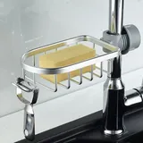 Duschregal und Aufbewahrung – 2er-Set Duschregal aus Edelstahl ohne Bohren, Teleskop-Badezimmerregal aus Edelstahl, Duschstützregal, Seifenschale,