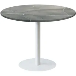 Restootab Tisch Rome weiß Ø120cm - Modell blauer Mond