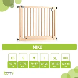 Bomi Treppenschutzgitter Miko 63-161 cm Braun