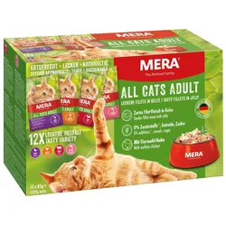 mera Cats Adult Multibox Nassfutter für Katzen | Für deine gesunde und glückliche Katze | Katzenfutter | Ohne Getreide 1.02 kg