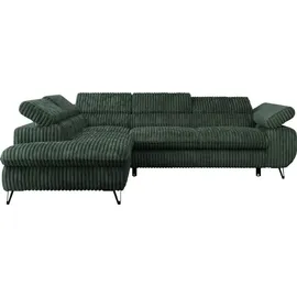 MKS Meble Eckcouch Cord 2-Sitzer Grün