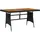 vidaXL Gartentisch 130 x 70 x 72 cm Schwarz
