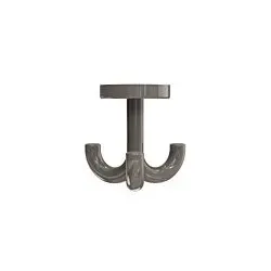 Hewi 477 Haken 477.90.05184 3-fach, drehbar, bis 15mm Dicke, umbra