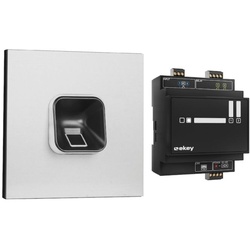 ekey sLine Fingerprintset Schwarz Gira 106 Alumin. #204703