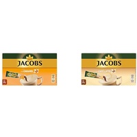 Jacobs Kaffeespezialitäten 3 in 1 Caramel, 120 Sticks mit Instant Kaffee, 12 x 10 Getränke & Kaffeespezialitäten 3 in 1 Typ Café Latte, 120 Sticks mit Instant Kaffee, 12 x 10 Getränke