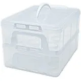Intirilife Transportbox Kuchentransportbox, Weiss