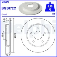 Delphi BG5072C hinten, voll, 2 Stück