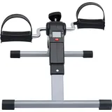 vidaXL Pedaltrainer für Beine und Arme inkl. LCD-Anzeige schwarz/grau