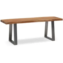 Wohnling Garderobenbank 120 x 40 x 45,5 cm Akazie / Akazie