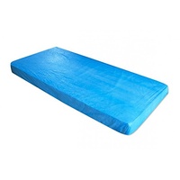 Matratzenschoner in der Farbe blau aus CPE | Der Matratzenbezug kann zum Schutz von Schlafunterlagen verwendet werden & ist als Nässeschutz für die Matratze unkompliziert anzuwenden, 10 St.