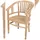 deluke Gartenstuhl OVE - Teak, Natur | Relaxsessel Wetterfest Terrassenstuhl Outdoor