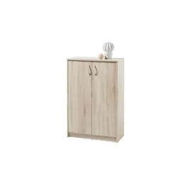 Stella Trading Kommode 74 x 112 x 35 cm Eiche Sonoma / Braun