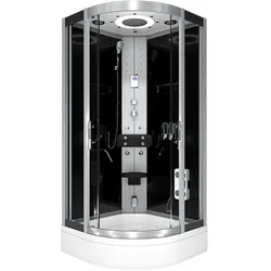 AcquaVapore Dampfdusche Dusche Duschkabine D58-53T2 Duschtempel Sauna 90x90 cm
