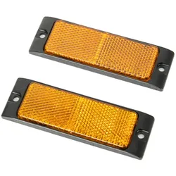 Rechteck-Reflektor, orange, 2 Stück
