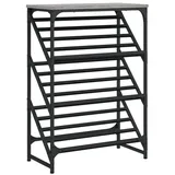 vidaXL Schuhregal Grau Sonoma 60x30x85 cm Holzwerkstoff